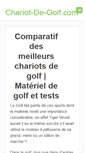 Mobile Screenshot of chariot-de-golf.com