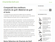 Tablet Screenshot of chariot-de-golf.com